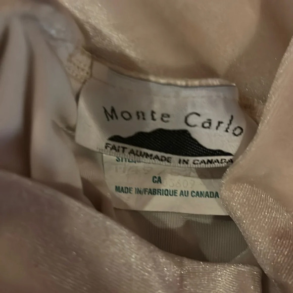 Monte Carlo shiny velvet high neck long sleeve  top Sz L - Picture 3 of 11